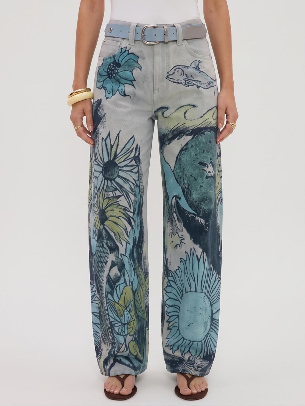 Free People Tinsley Printed Jeans